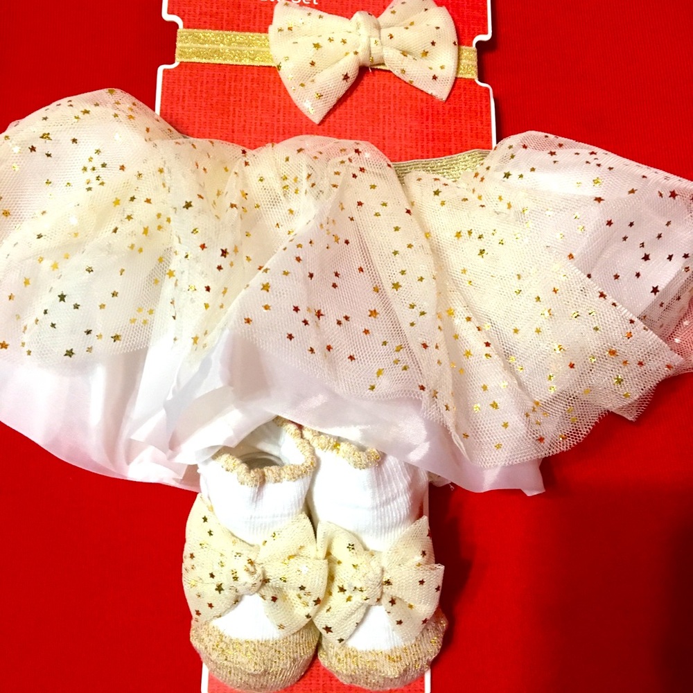 Gold tutu set